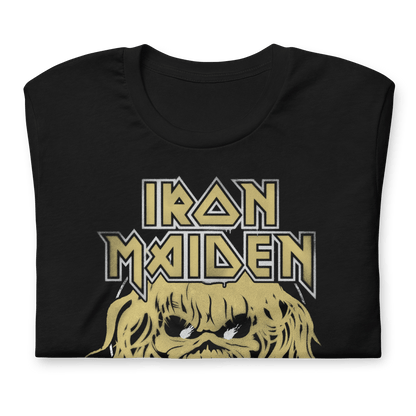 Iron Maiden Stacked Logo Officially Licensed Mens T Shirt Black