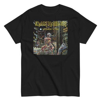 Iron Maiden Times City Officially Licensed Mens T Shirt Black