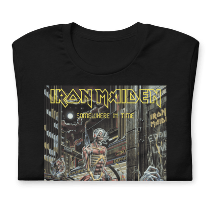 Iron Maiden Times City Officially Licensed Mens T Shirt Black