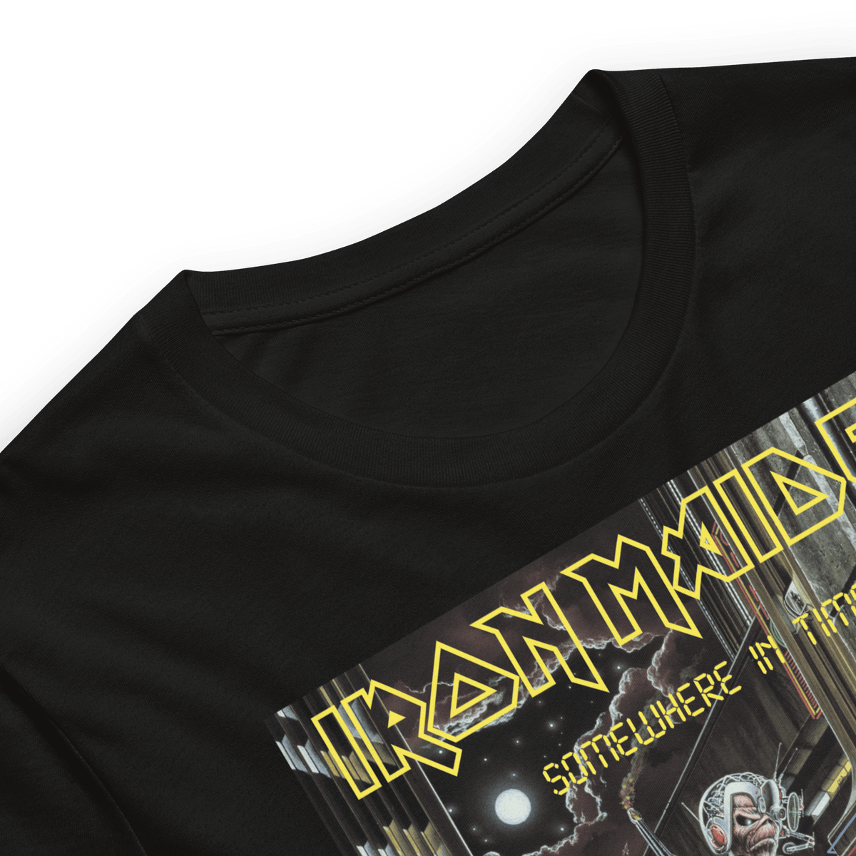 Iron Maiden Times City Officially Licensed Mens T Shirt Black