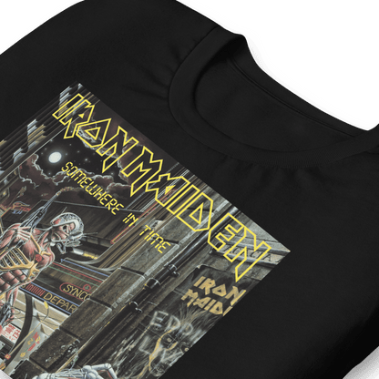 Iron Maiden Times City Officially Licensed Mens T Shirt Black