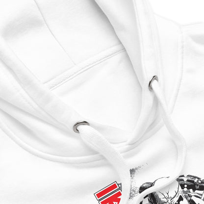 Iron Maiden Trooper Classic Mens Officially Licensed Hoodie White