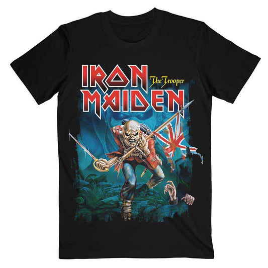 Iron Maiden Trooper Eddie Large Eyes Mens T Shirt Officially Licensed