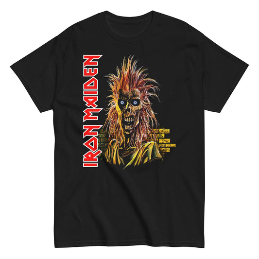 Iron Maiden Vertical Eddie Mens T Shirt Black