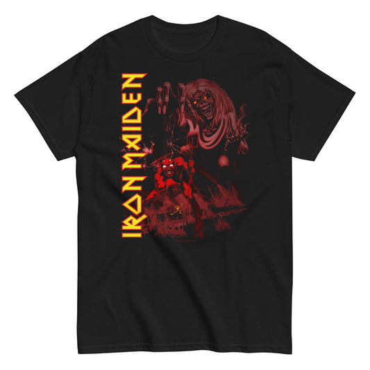 Iron Maiden Vertical Hell Mens T Shirt Black