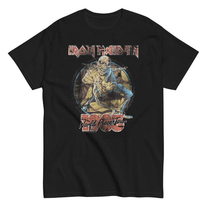 Iron Maiden World Peace Tour Officially Licensed Mens T Shirt Black