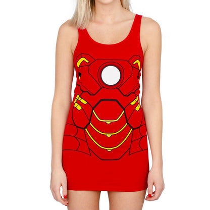 Iron Man Costume Tunic Tank Dress