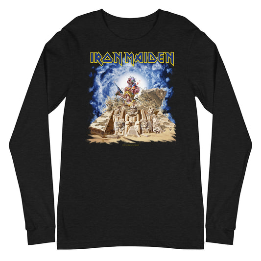 Iron Maiden Pharoh Eddie Mens Long Sleeve Shirt Black