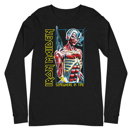 Iron Maiden Singularity Mens Long Sleeve Shirt Black