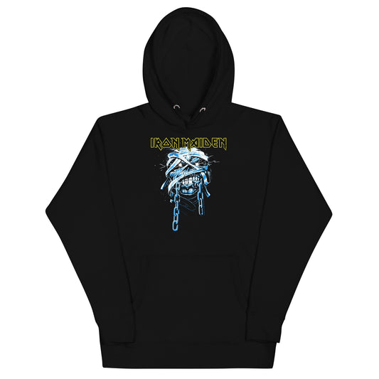 Iron Maiden Skull Chain Mens Hoodie Black