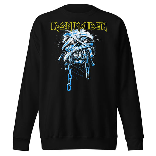 Iron Maiden Skull Chain Mens Sweatshirt Black