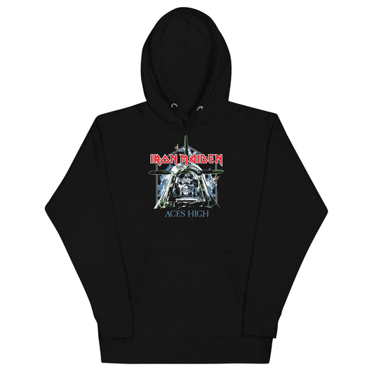 Iron Maiden Aces High Mens Hoodie Black