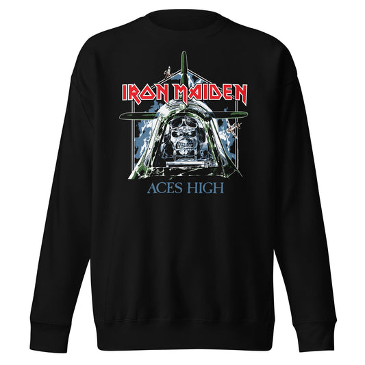 Iron Maiden Aces High Mens Sweatshirt Black