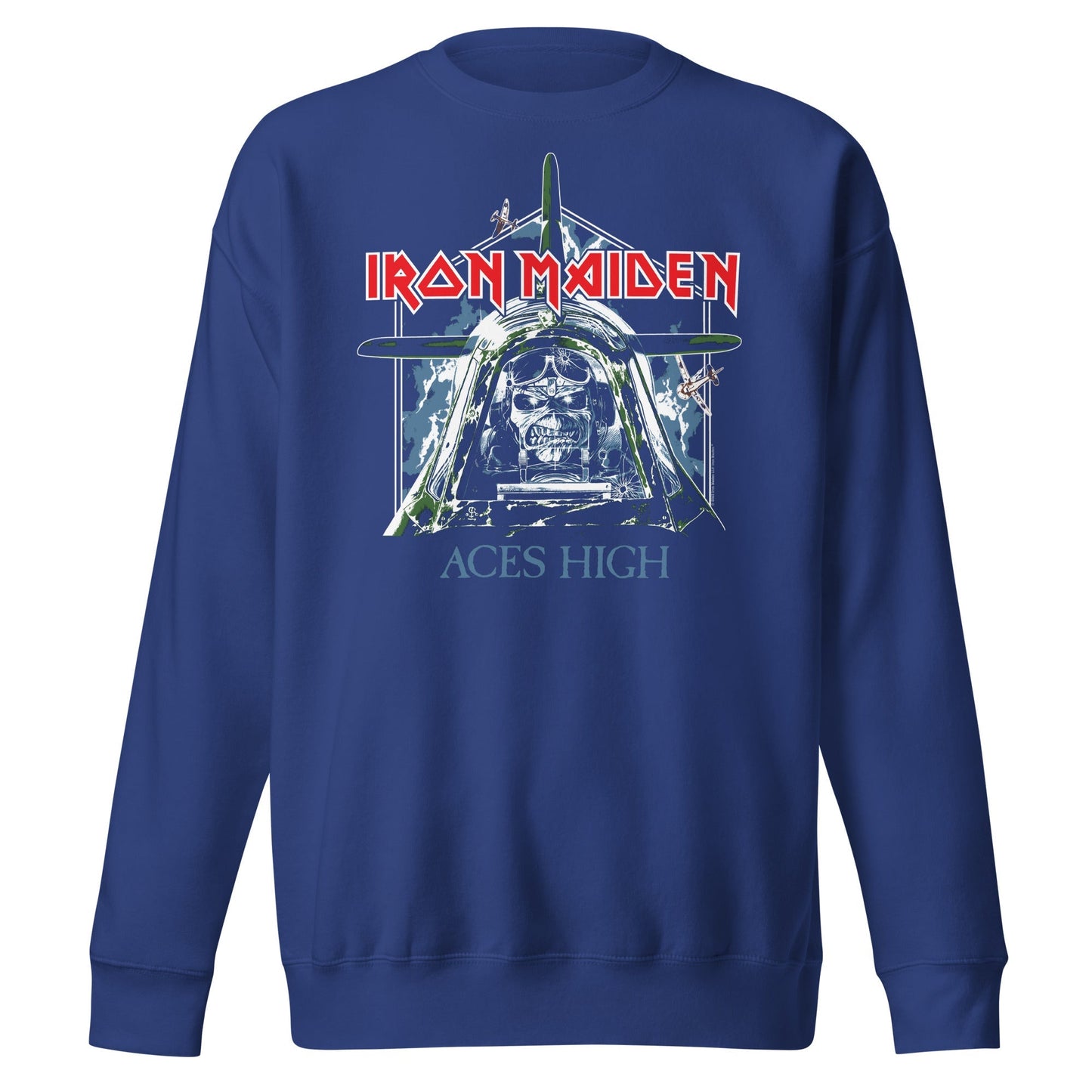 Iron Maiden Aces High Mens Sweatshirt Black