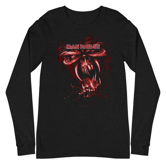 Iron Maiden Mouth of the Beast Mens Long Sleeve Shirt Black