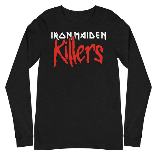 Iron Maiden Killers Drip Mens Long Sleeve Shirt Black