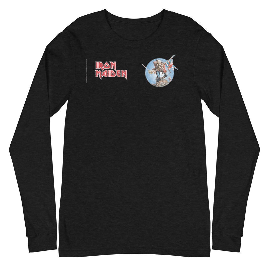 Iron Maiden - Logo Flag Long Sleeve T-Shirt