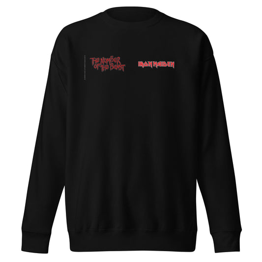 Iron Maiden Beast Logo Mens Sweatshirt Black