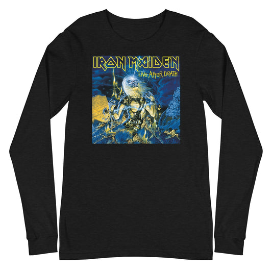 Iron Maiden Life After Death Mens Long Sleeve Shirt Black