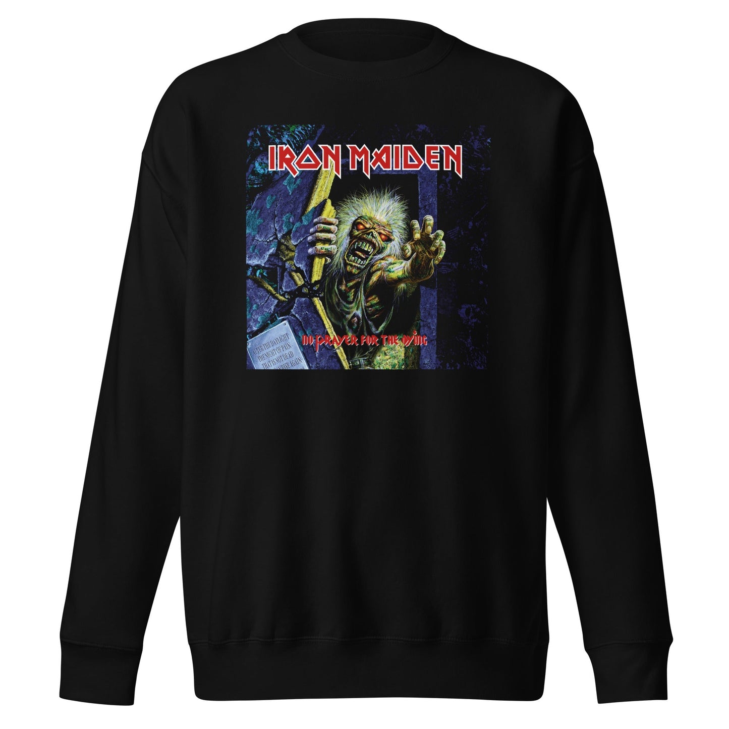 Iron Maiden No Prayer for the Dying Mens Sweatshirt Black