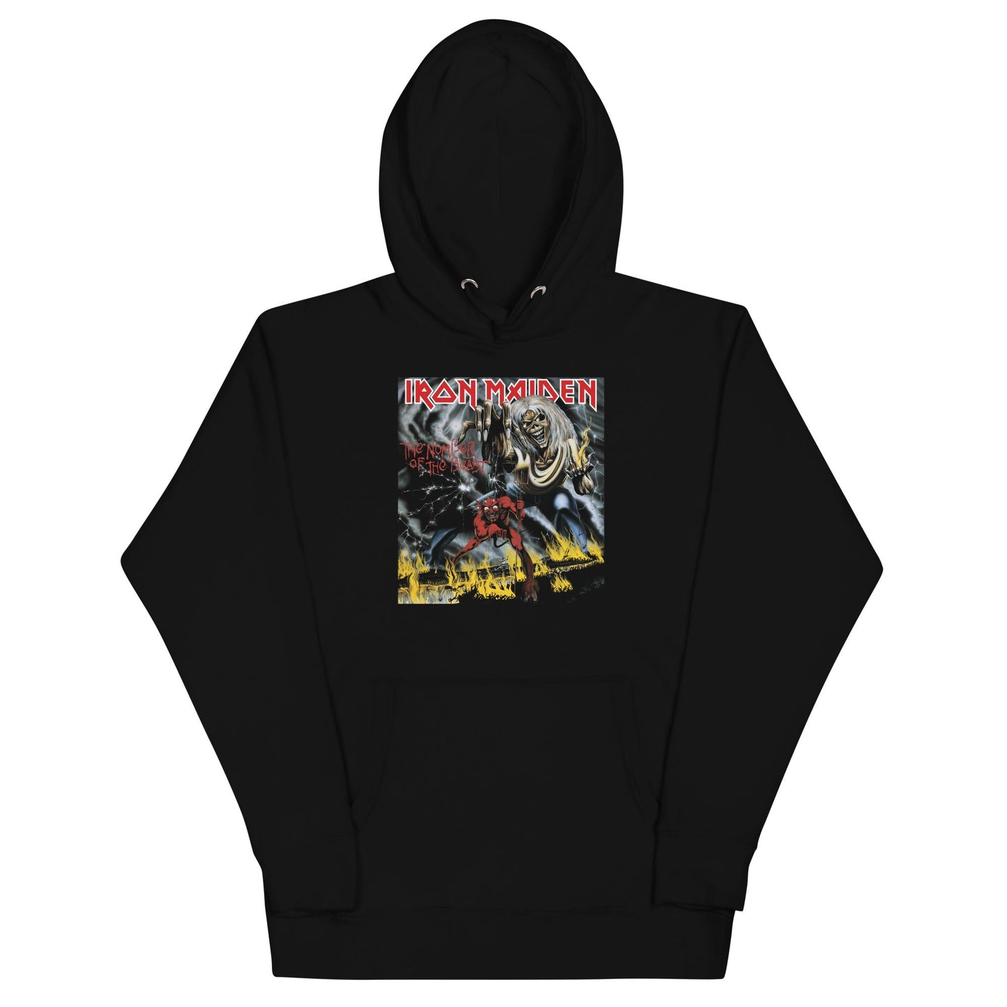 Iron Maiden Darker Beast Mens Hoodie Black