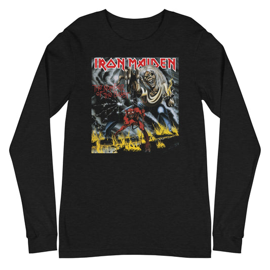 Iron Maiden Darker Beast Mens Long Sleeve Shirt Black