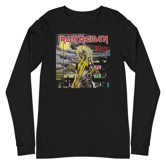 Iron Maiden Darker Killers Mens Long Sleeve Shirt Black