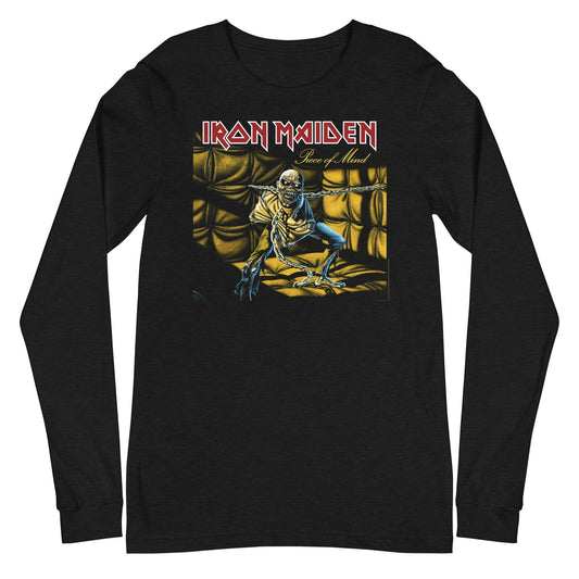 Iron Maiden Padded Eddie Mens Long Sleeve Shirt Black