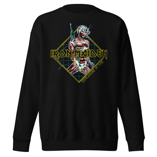 Iron Maiden Rhombus Mens Sweatshirt Black