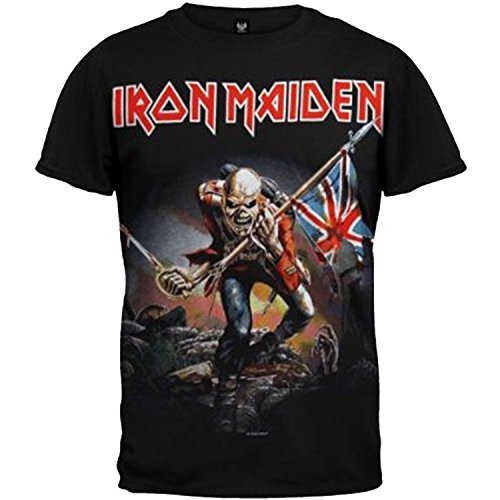 Iron Maiden Trooper 2 Mens T Shirt Black Officially Licensed