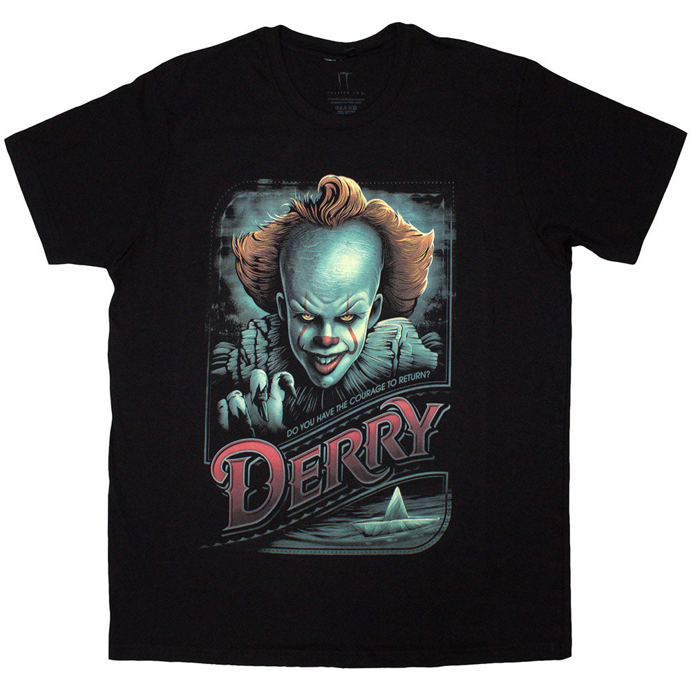 It Pennywise Derry Mens T Shirt Officially Licensed