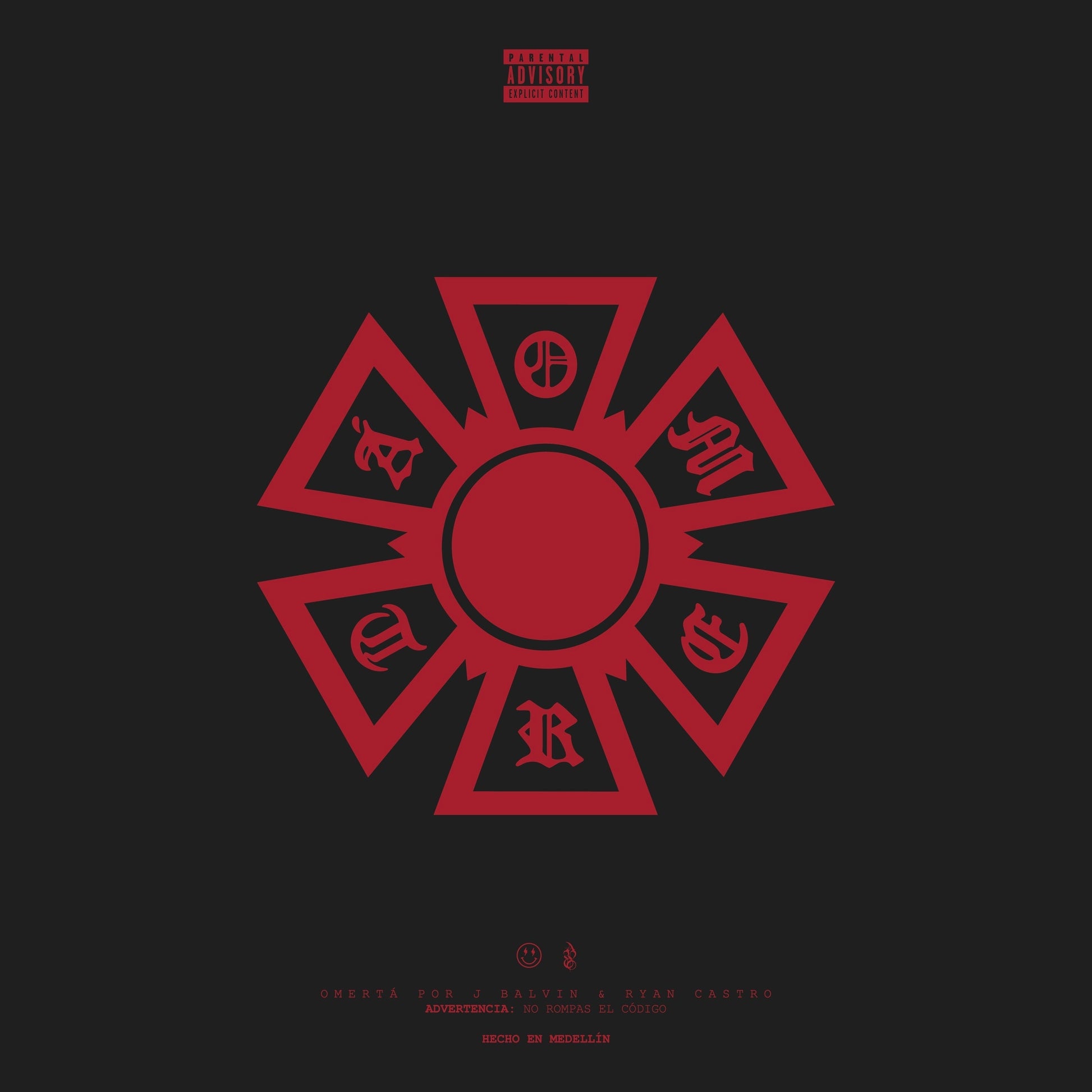 J Balvin & Ryan Castro - Omertá [Red] [Vinyl] Vinyl Record