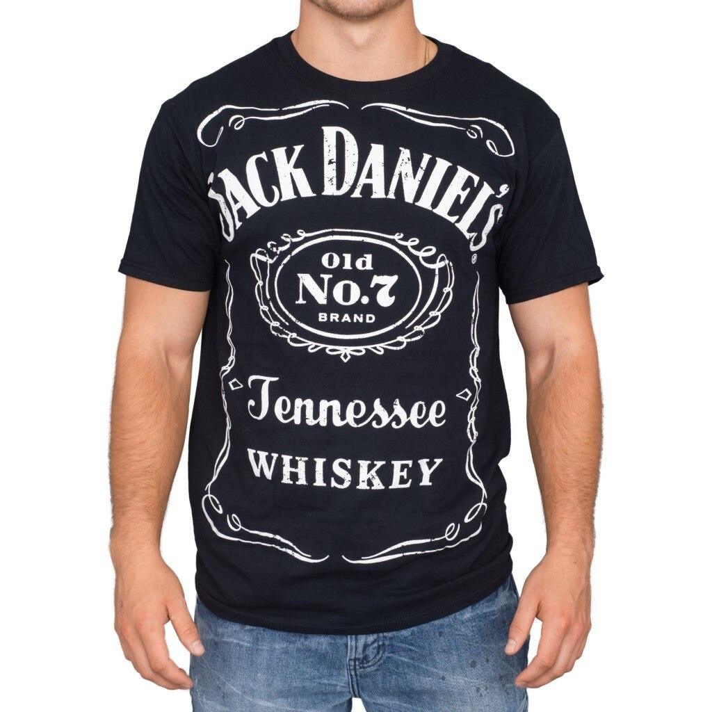 Jack Daniel's Whiskey Old No. 7 Tennessee Label  T-shirt