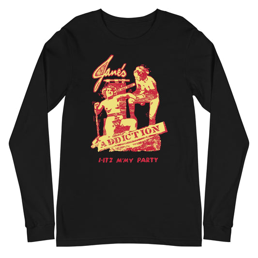 Jane's Addiction I-Itz M'My Party Mens Long Sleeve Shirt Black