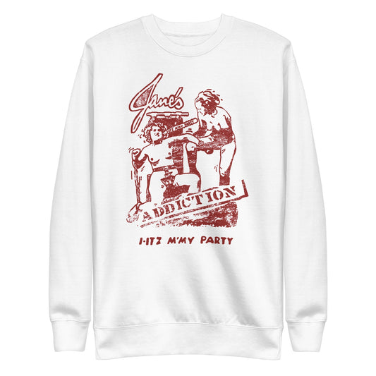 Jane's Addiction Still My Party Mens Sweatshirt White