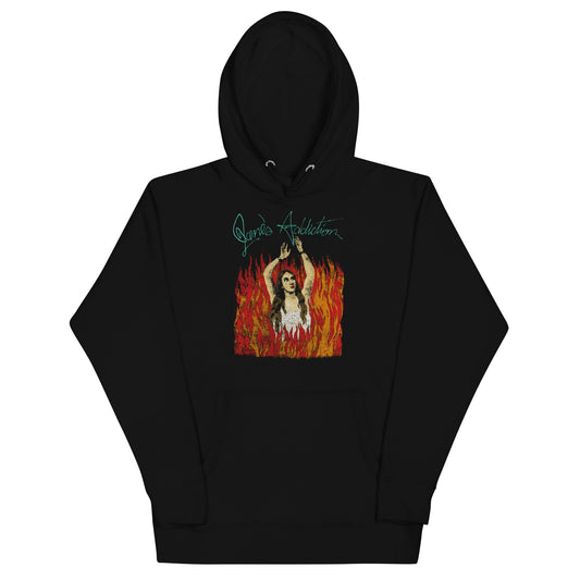 Jane's Addiction Flames Mens Hoodie Black