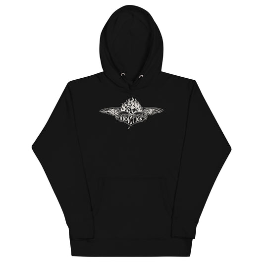 Jane's Addiction Badge Logo Mens Hoodie Black