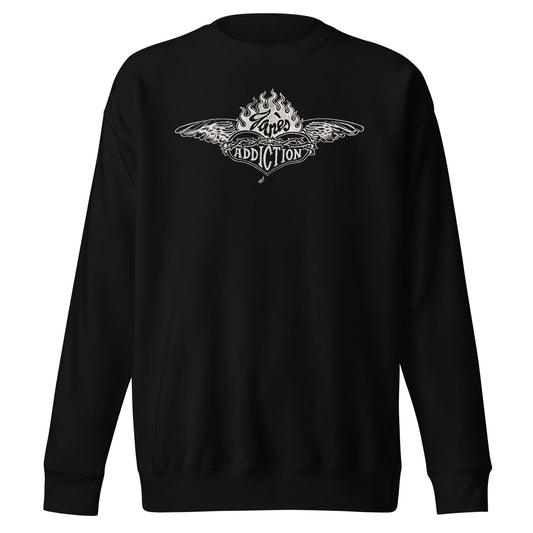 Jane's Addiction Badge Logo Mens Sweatshirt Black