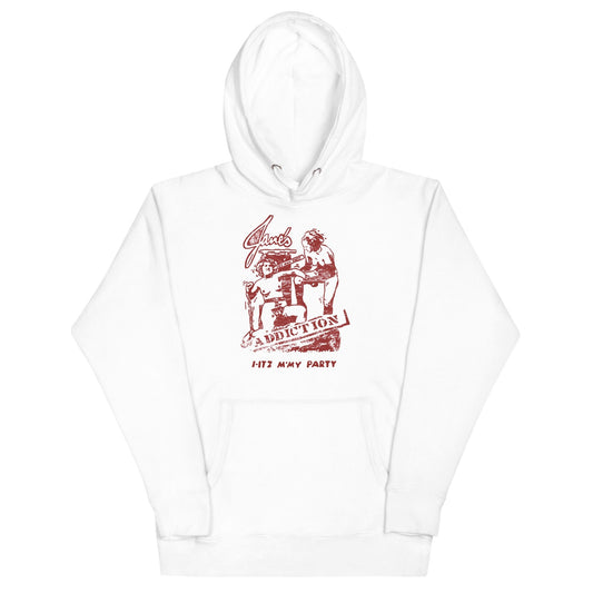 Jane's Addiction Still My Party Classic Mens Officially Licensed Hoodie White