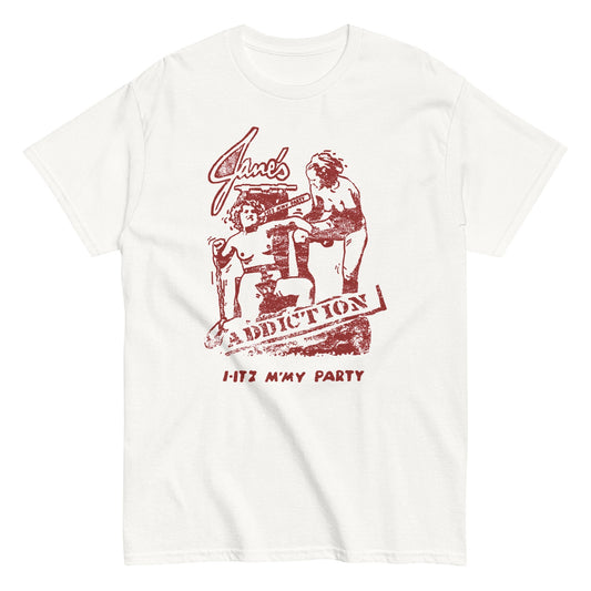 Jane's Addiction Still My Party Mens T Shirt White