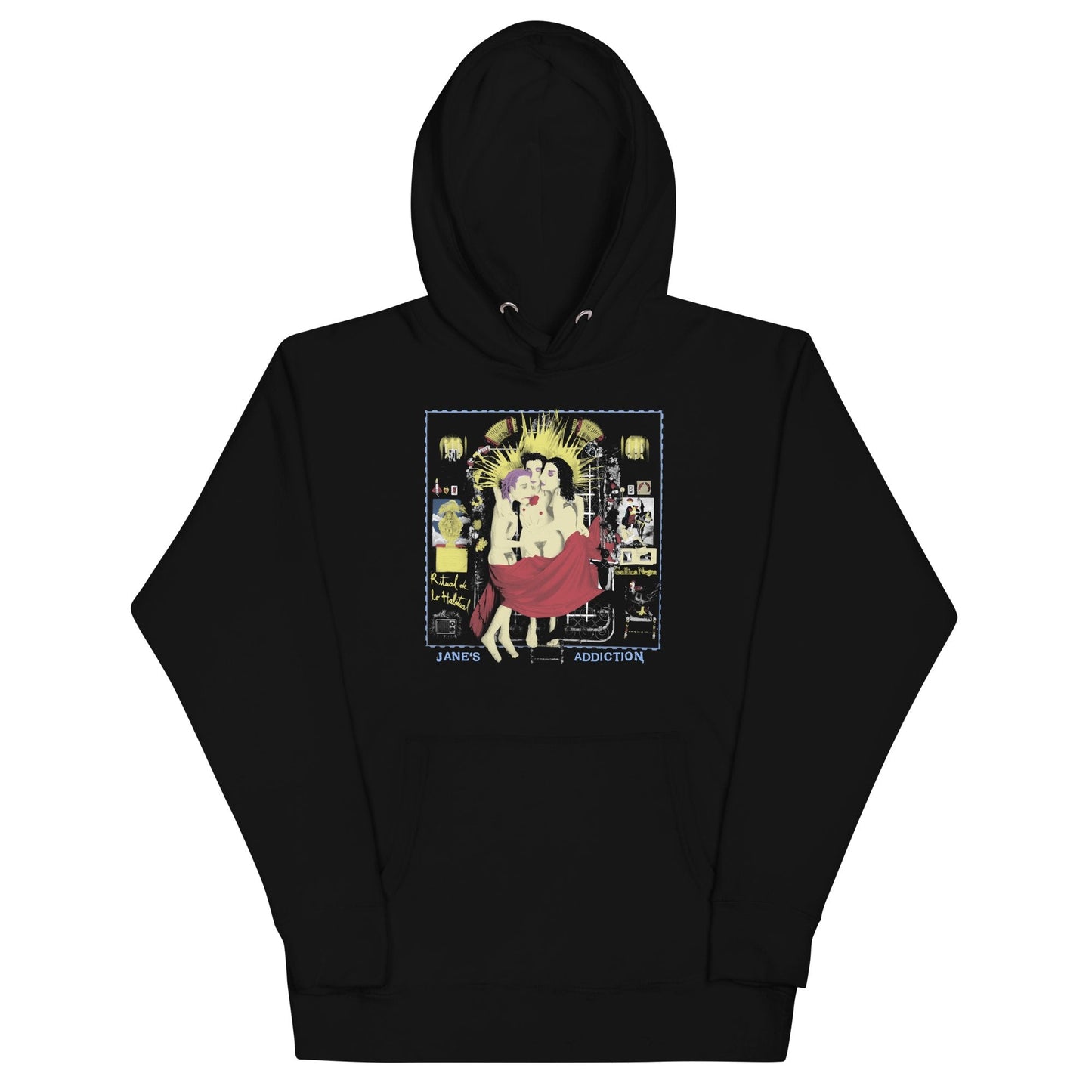 Jane's Addiction Three Ladies Classic Mens Officially Licensed Hoodie Black