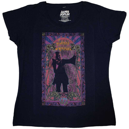 Janis Joplin Paisley & Flowers Frame [Short Sleeve Tee]