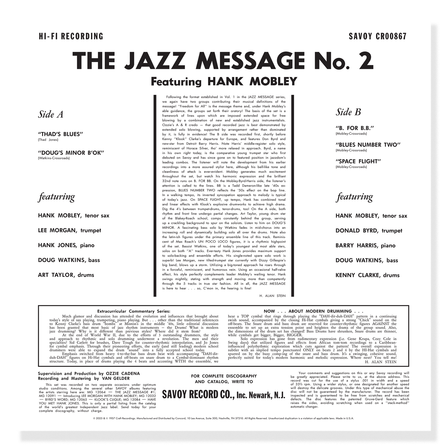 Jazz Message #2 (Original Jazz Classics Series) (180g LP) Vinyl Record
