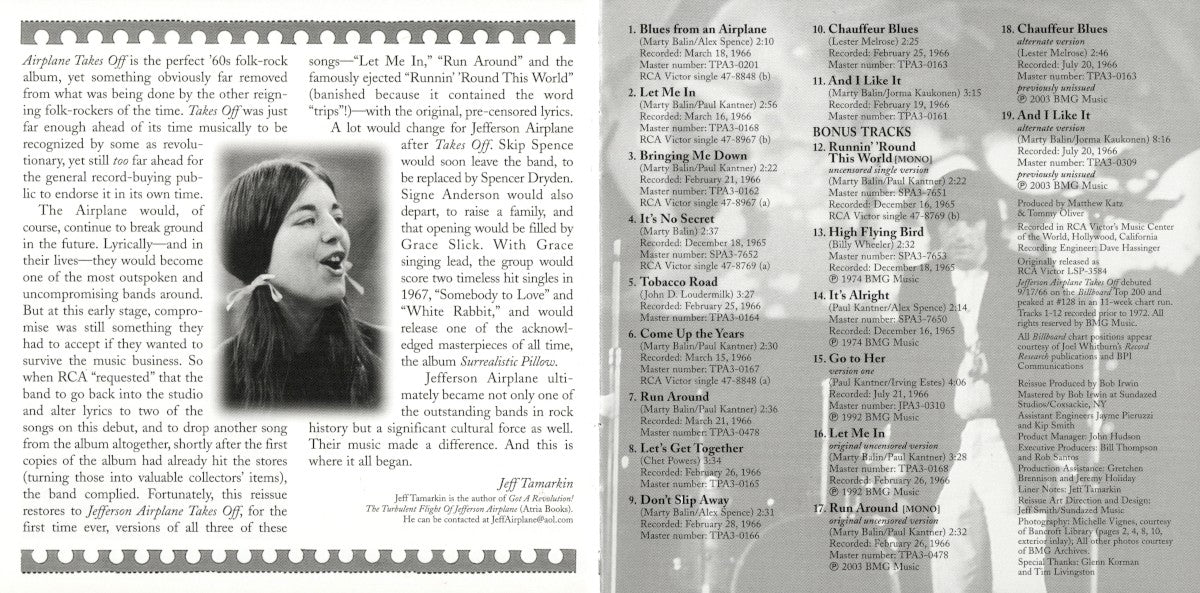 Jefferson Airplane – Jefferson Airplane Takes Off Music CD