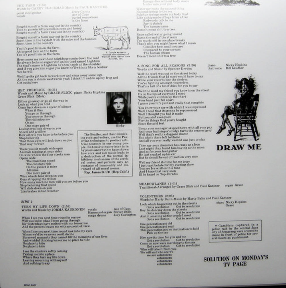 Jefferson Airplane – Volunteers (LP Vinyl) Vinyl Record