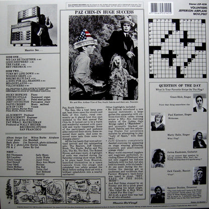 Jefferson Airplane – Volunteers (LP Vinyl) Vinyl Record