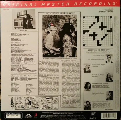 Jefferson Airplane – Volunteers (Mobile Fidelity 180 Gram 2xLP Vinyl) Vinyl Record