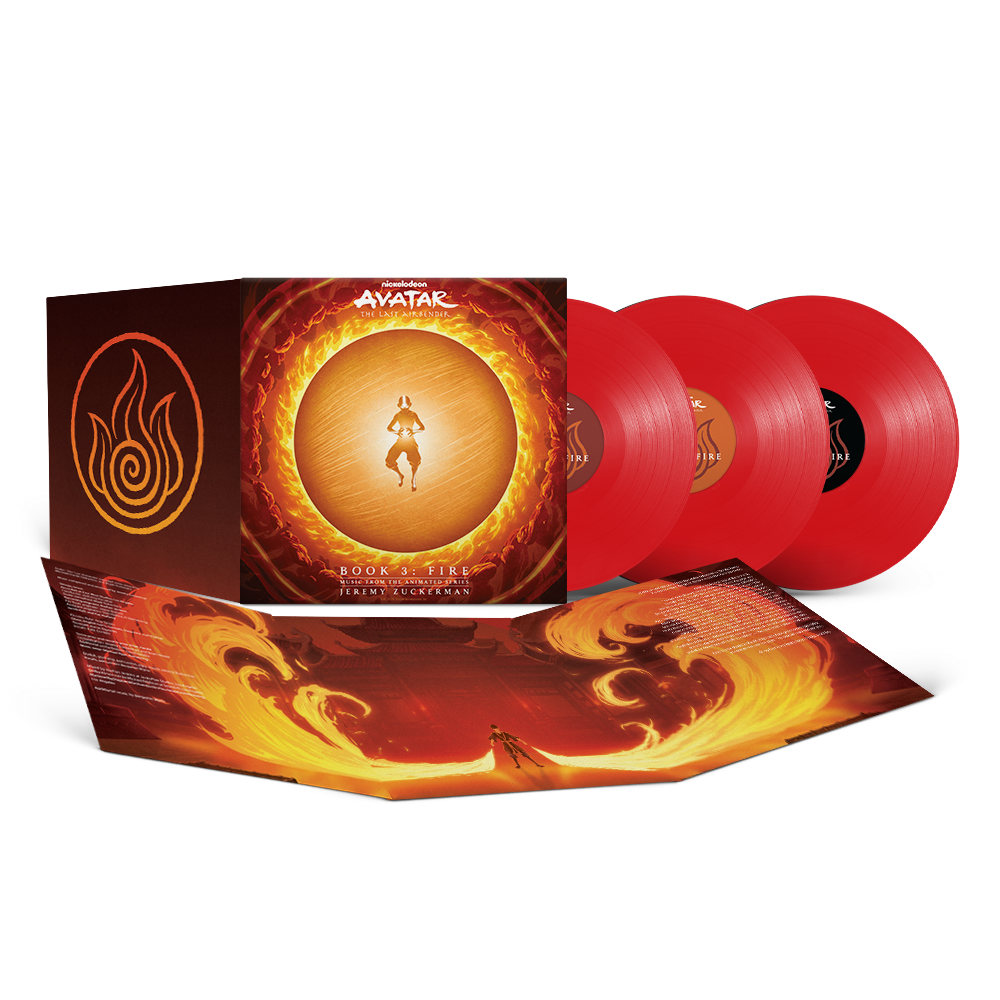 Jeremy Zuckerman - Avatar: The Last Airbender - Book 3: Fire (Music From The Animated Series) [Red Vinyl] [3LP] [Vinyl] Vinyl Record