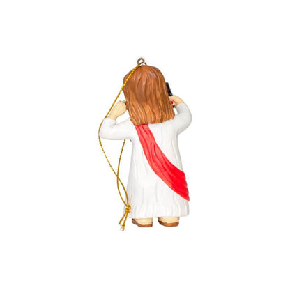 Jesus Taking Selfie Christmas Tree Ornament Decoration