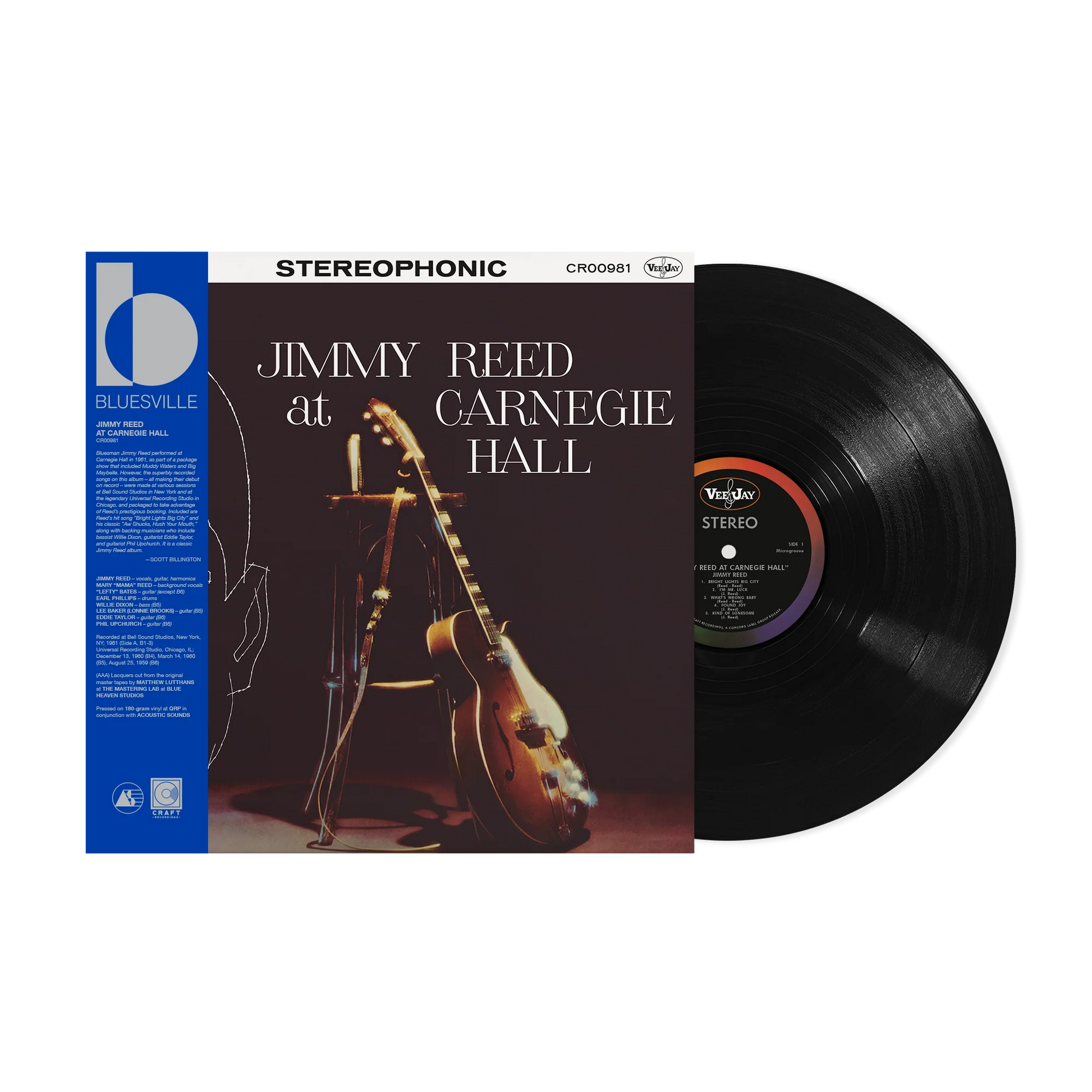 Jimmy Reed - Jimmy Reed At Carnegie Hall (Bluesville Acoustic Sounds Series) [180G LP] [Vinyl] Vinyl Record